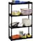 Iceberg Rough n Ready 4 Shelf Open Storage Unit, Black, 32.25 in W x 13 in D x 54.5 in H, 75lb per Shelf Cap ICE20841 - alternate 2